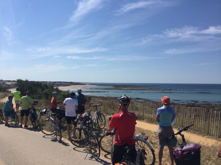Blick auf den Strand am Atlantik