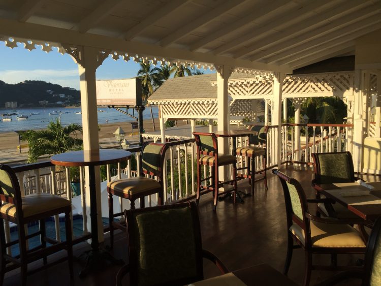 Restaurant at Colonial beach in Costa Rica