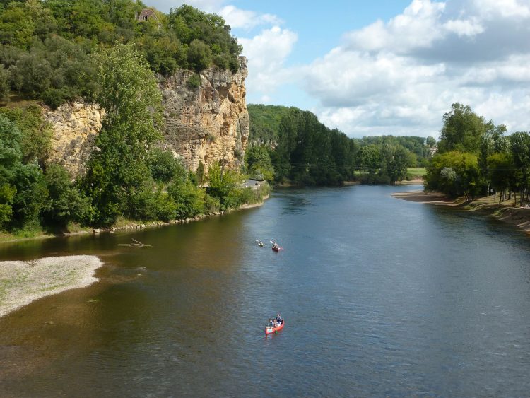 View at river in Dordogne