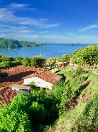 View of Hermosa Beach in Costa Rica during cycle tour