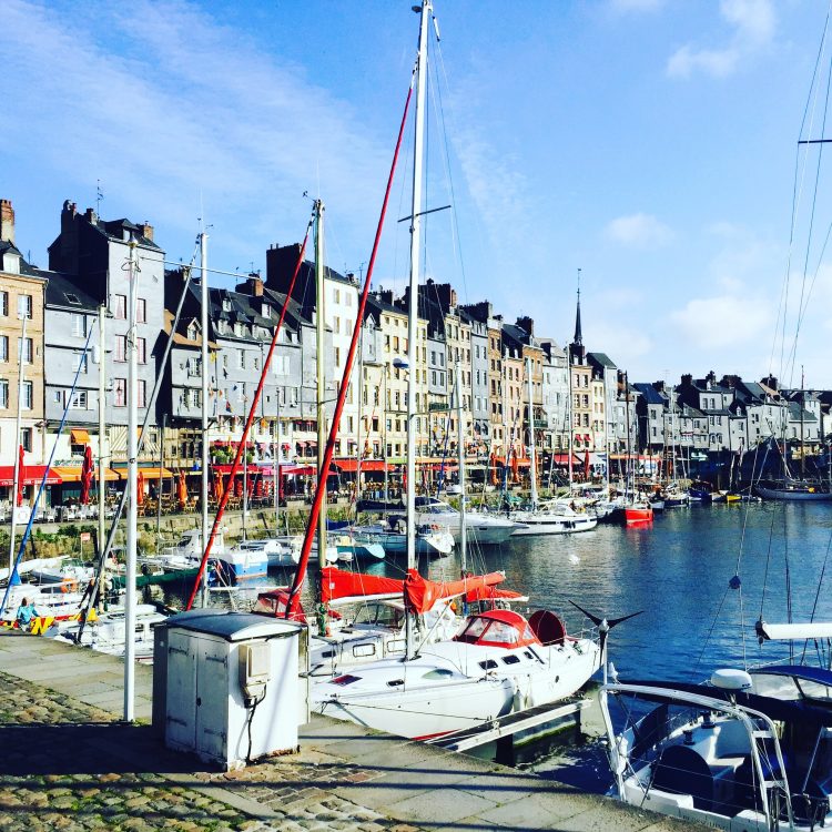 View at harbour of Honfleur