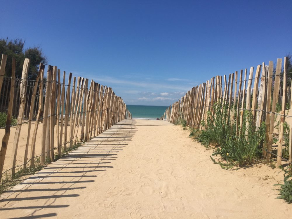 View of the beach of Ile d'Oleron