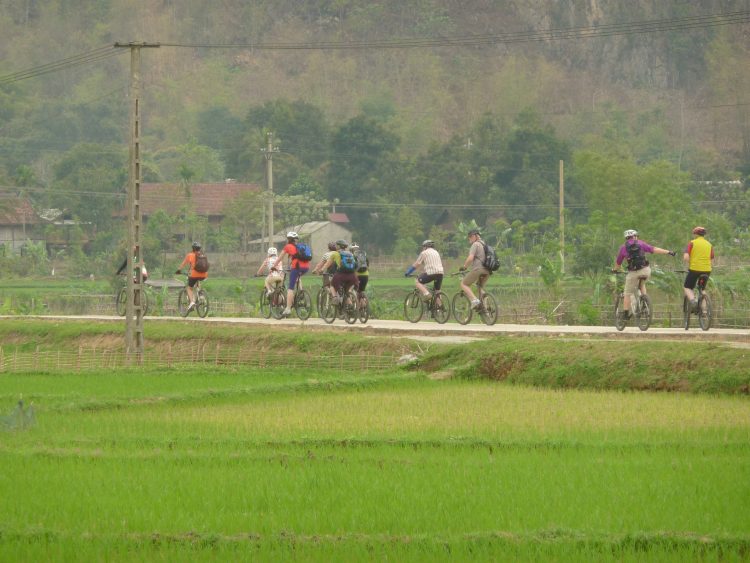 Radtour durch Mai Chau in Vietnam
