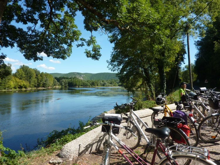 View at river in Perigord Noir