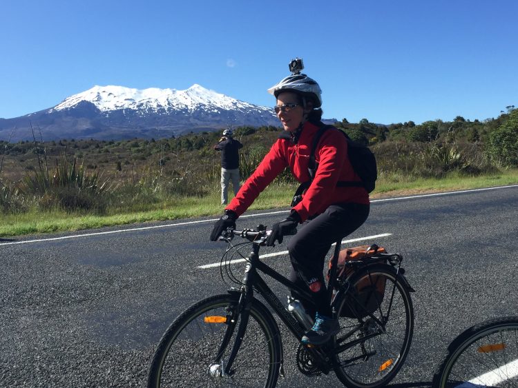 Volcano Ruapehu in New Zealand